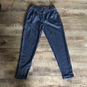 Navy crepe pants